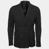 Emporio Armani Black Textured Knit Double Breasted Jacket M For Men -Emporio Armani sale luxury men emporio armani used clothes p674758 001