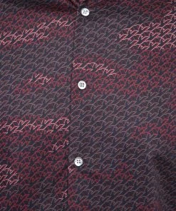 Emporio Armani Navy Blue & Red Logo Print Button Front Shirt S For Men 11 Emporio Armani Navy Blue & Red Logo Print Button Front Shirt S For Men -Emporio Armani sale luxury men emporio armani used clothes p688667 004