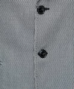 Emporio Armani Black Monochrome Textured Crepe Josh Line Blazer M For Men -Emporio Armani sale luxury men emporio armani used clothes p690154 002