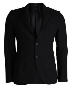 Emporio Armani Johnny Line Black Tailored Blazer M For Men