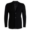 Emporio Armani Black Textured Wool Two Button A Line Jacket S For Men