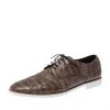 Emporio Armani Brown Croc Embossed Leather Lace Up Derby Size 44 For Men 1 Emporio Armani Brown Croc Embossed Leather Lace Up Derby Size 44 For Men -Emporio Armani sale luxury men emporio armani used shoes p226958 005