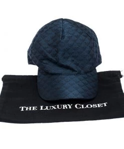Emporio Armani Electric Blue Monogram Logo Embroidered Baseball Cap S For Men -Emporio Armani sale luxury men emporio armani used travel p241974 001