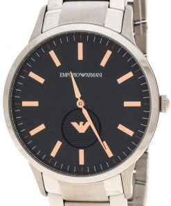 Emporio Armani Black Stainless Steel AR11137 Men's Wristwatch 43 Mm For Men -Emporio Armani sale luxury men emporio armani used watches p147293 0003
