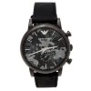 Emporio Armani Grey Camouflage Gunmetal Plated Stainless Steel Classic AR1816 Men's Wristwatch 46 Mm For Men