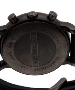 Emporio Armani Grey Camouflage Gunmetal Plated Stainless Steel Classic AR1816 Men's Wristwatch 46 Mm For Men -Emporio Armani sale luxury men emporio armani used watches p198082 006