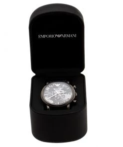Emporio Armani Grey Camouflage Gunmetal Plated Stainless Steel Classic AR1816 Men's Wristwatch 46 Mm For Men -Emporio Armani sale luxury men emporio armani used watches p198082 008