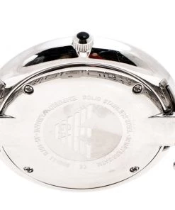 Emporio Armani Black Stainless Steel Retro AR1676 Men's Wristwatch 40 Mm For Men -Emporio Armani sale luxury men emporio armani used watches p248280 001