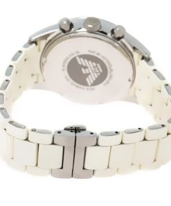 Emporio Armani White Stainless Steel Tazio AR5958 Men's Wristwatch 42 MM For Men -Emporio Armani sale luxury men emporio armani used watches p301132 002