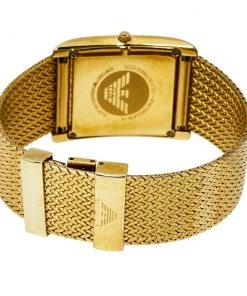 Emporio Armani Mother Of Pearl Gold Plated Stainless Steel AR2016 Quartz Men's Wristwatch 31 MM For Men -Emporio Armani sale luxury men emporio armani used watches p371484 001