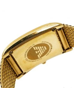 Emporio Armani Mother Of Pearl Gold Plated Stainless Steel AR2016 Quartz Men's Wristwatch 31 MM For Men -Emporio Armani sale luxury men emporio armani used watches p371484 004