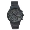 Emporio Armani Black PVD Stainless Steel Chronograph AR11275 Men's Wristwatch 43 Mm For Men