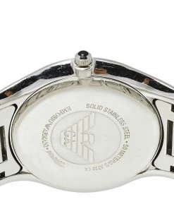 Emporio Armani Black Stainless Steel AR2022 Men's Wristwatch 43 Mm For Men -Emporio Armani sale luxury men emporio armani used watches p452641 007