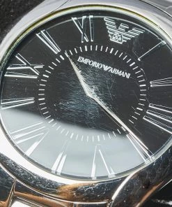 Emporio Armani Black Stainless Steel AR2022 Men's Wristwatch 43 Mm For Men -Emporio Armani sale luxury men emporio armani used watches p452641 008