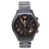 Emporio Armani Brown Ceramic & Gold Tone Stainless Steel Ceramica AR1447 Men's Wristwatch 39 Mm For Men -Emporio Armani sale luxury men emporio armani used watches p458126 005