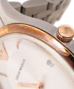 Emporio Armani Silver Two Tone Stainless Steel Lambda AR11044 Men's Wristwatch 43 Mm For Men -Emporio Armani sale luxury men emporio armani used watches p502827 009