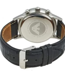 Emporio Armani Silver Stainless Steel Leather Classic AR-2432 Men's Wristwatch 43 Mm For Men -Emporio Armani sale luxury men emporio armani used watches p562230 1639653116 009