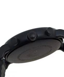 Emporio Armani Black PVD Coated Stainless Steel Canvas Luigi AR-1948 Men's Wristwatch 46 Mm For Men -Emporio Armani sale luxury men emporio armani used watches p564810 004