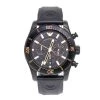 Emporio Armani Black PVD Coated Stainless Steel Rubber Sportivo AR5946 Men's Wristwatch 44 Mm For Men
