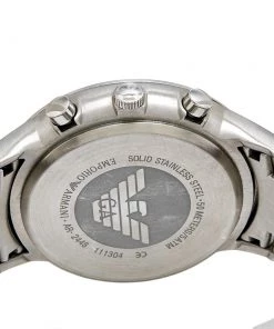 Emporio Armani Blue Stainless Steel AR2448 Men's Wristwatch 43 Mm For Men -Emporio Armani sale luxury men emporio armani used watches p595420 003