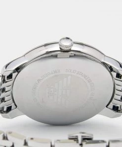 Emporio Armani Black Stainless Steel AR1614 Men's Wristwatch 41MM For Men -Emporio Armani sale luxury men emporio armani used watches p641074 002