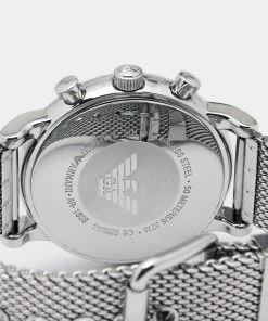 Emporio Armani Black Stainless Steel Classic AR1808 Men's Wristwatch 46 Mm For Men -Emporio Armani sale luxury men emporio armani used watches p645231 002