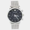 Emporio Armani Black Stainless Steel Classic AR1808 Men's Wristwatch 46 Mm For Men -Emporio Armani sale luxury men emporio armani used watches p645231 005