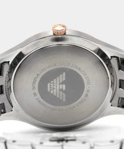 Emporio Armani Silver Two Tone Stainless Steel Lamda AR11044 Men's Wristwatch 43 Mm For Men -Emporio Armani sale luxury men emporio armani used watches p670027 002