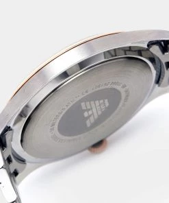 Emporio Armani Silver Two Tone Stainless Steel Lamda AR11044 Men's Wristwatch 43 Mm For Men -Emporio Armani sale luxury men emporio armani used watches p670027 004