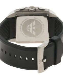 Emporio Armani Black Stainless Steel AR0657 Men's Wristwatch 39MM For Men -Emporio Armani sale luxury men emporio armani used watches p97764 005