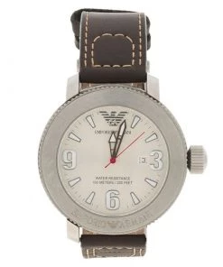 Emporio Armani Silver Stainless Steel AR-5833 Men's Wristwatch 50MM For Men