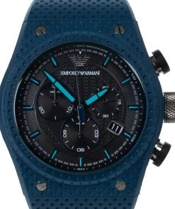 Emporio Armani Black Stainless Steel AR6119 Men's Wristwatch 44MM For Uncategorized