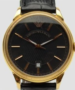 Emporio Armani Rose Gold Plated Pilot Mens Wristwatch 48 MM For Uncategorized