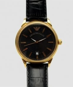 Emporio Armani Rose Gold Plated Pilot Mens Wristwatch 48 MM For Uncategorized -Emporio Armani sale luxury uncategorized emporio armani used watches p33158 005
