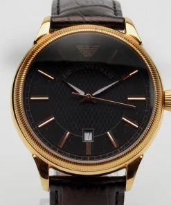 Emporio Armani Stainless Steel Pilot Unisex Wristwatch For Uncategorized