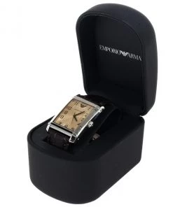 Emporio Armani Bronze Stainless Steel AR0489 Unisex Wristwatch 33MM For Women -Emporio Armani sale luxury unisex emporio armani new watches p8421 006