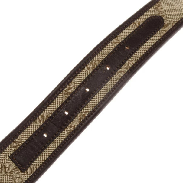 Emporio Armani Monogram Canvas Belt Size 38 For Women 6 Emporio Armani Monogram Canvas Belt Size 38 For Women - Image 4