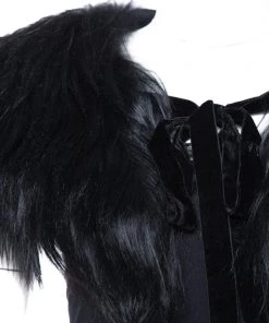 Emporio Armani Black Fur Collar For Women -Emporio Armani sale luxury women emporio armani new accessories p337136 001