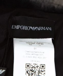 Emporio Armani Black Fur Collar For Women -Emporio Armani sale luxury women emporio armani new accessories p337136 005