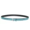 Emporio Armani Blue Metallic Skinny Belt 95 CM For Women