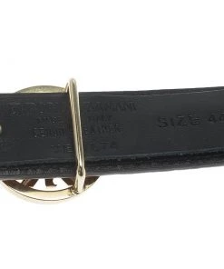 Emporio Armani Brown Croc Embossed And Black Leather Reversible Belt 110 CM For Women -Emporio Armani sale luxury women emporio armani new accessories p62627 005