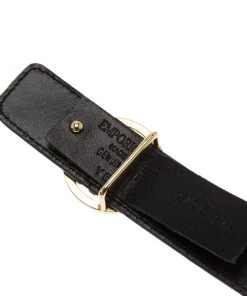 Emporio Armani Brown Croc Embossed And Black Leather Reversible Belt 100 CM For Women -Emporio Armani sale luxury women emporio armani new accessories p80352 0003