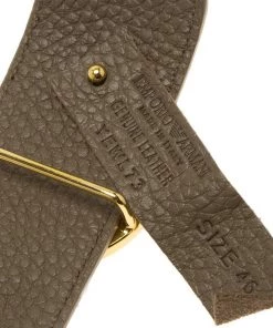 Emporio Armani Brown And Beige Leather Reversible Belt 115 CM For Women -Emporio Armani sale luxury women emporio armani new accessories p80580 003