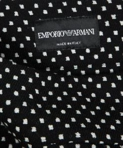 Emporio Armani Monochrome Woven Maxi Pencil Skirt L For Women -Emporio Armani sale luxury women emporio armani new clothes p101357 005
