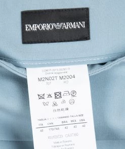 Emporio Armani Teal Blue Wool Pencil Skirt M For Women -Emporio Armani sale luxury women emporio armani new clothes p102431 005
