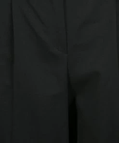 Emporio Armani Black Wool Tailored High Waist Formal Trousers M For Women -Emporio Armani sale luxury women emporio armani new clothes p134112 0005