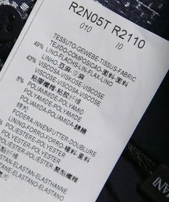 Emporio Armani Navy Blue And Grey Checkered Jacquard Pencil Skirt S For Women -Emporio Armani sale luxury women emporio armani new clothes p134266 0006