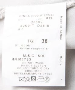 Emporio Armani Grey Rose Print Bow Detail Sleeveless Silk Top S For Women -Emporio Armani sale luxury women emporio armani new clothes p137472 006