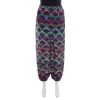 Emporio Armani Ethnic Floral Printed Silk High Rise Harem Pants S For Women -Emporio Armani sale luxury women emporio armani new clothes p167552 003