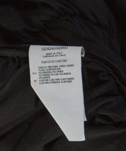 Emporio Armani Black Stretch Net Ruched Evening Gown M For Women -Emporio Armani sale luxury women emporio armani new clothes p234708 003